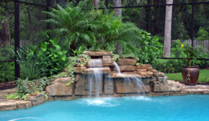 pool waterfall