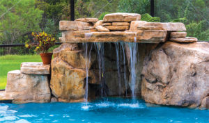 pool waterfall